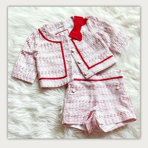 *SOLD* NWT $112 Janie & Jack Red Jacket Short Set